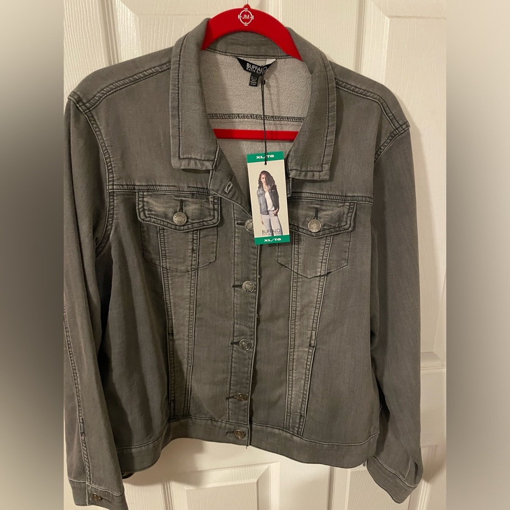 New grey denim jacket